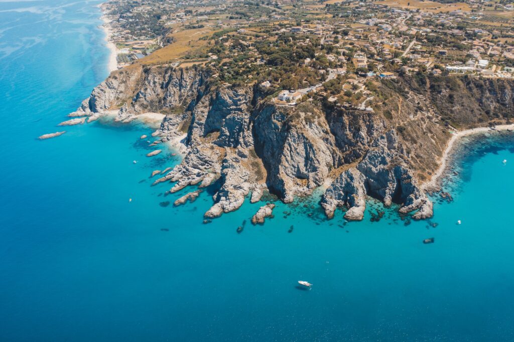 Cliff of Capo Vaticano. Calabria Italy